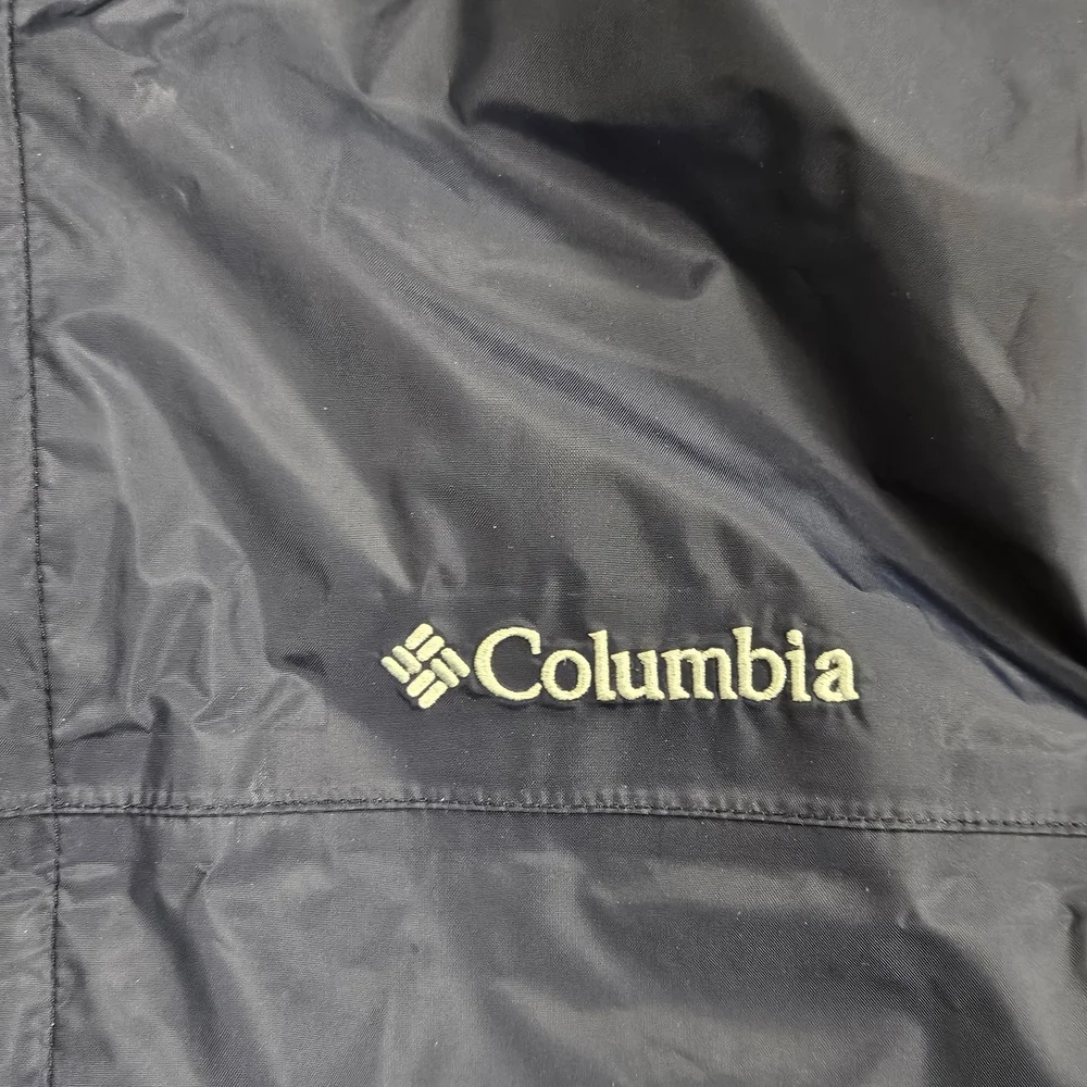 Columbia Watertight II Jacket With Hood Mens Navy Full Zip Size XL - Raincoat - Picture 4 of 8